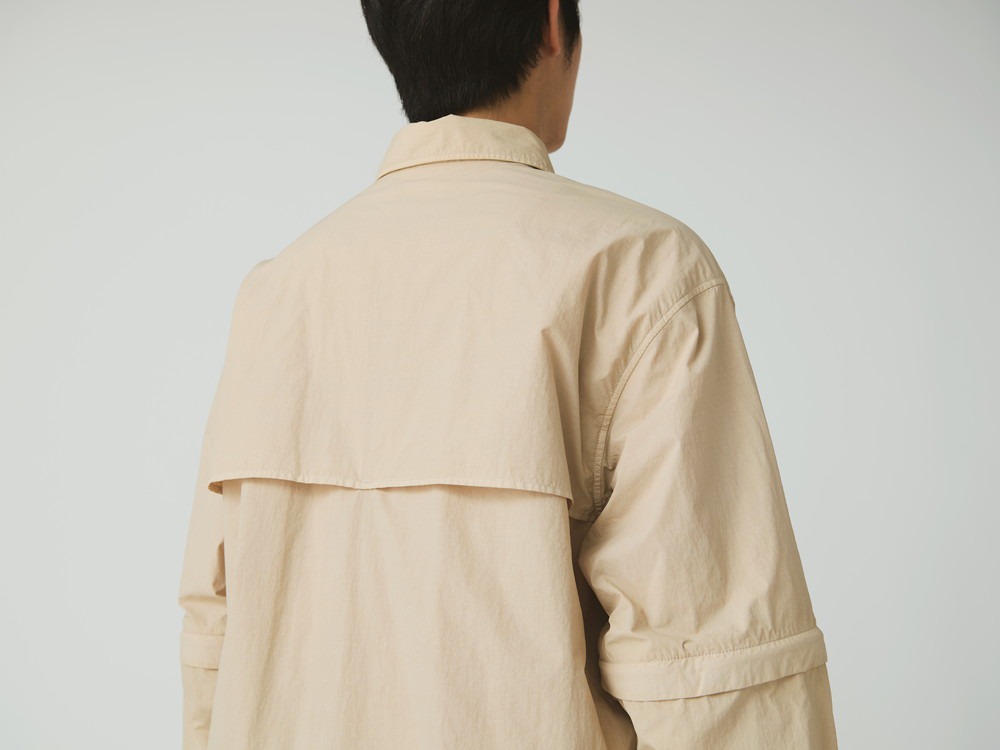 【先行予約商品】Garment Dyed Convertible Shirt M IVORY
