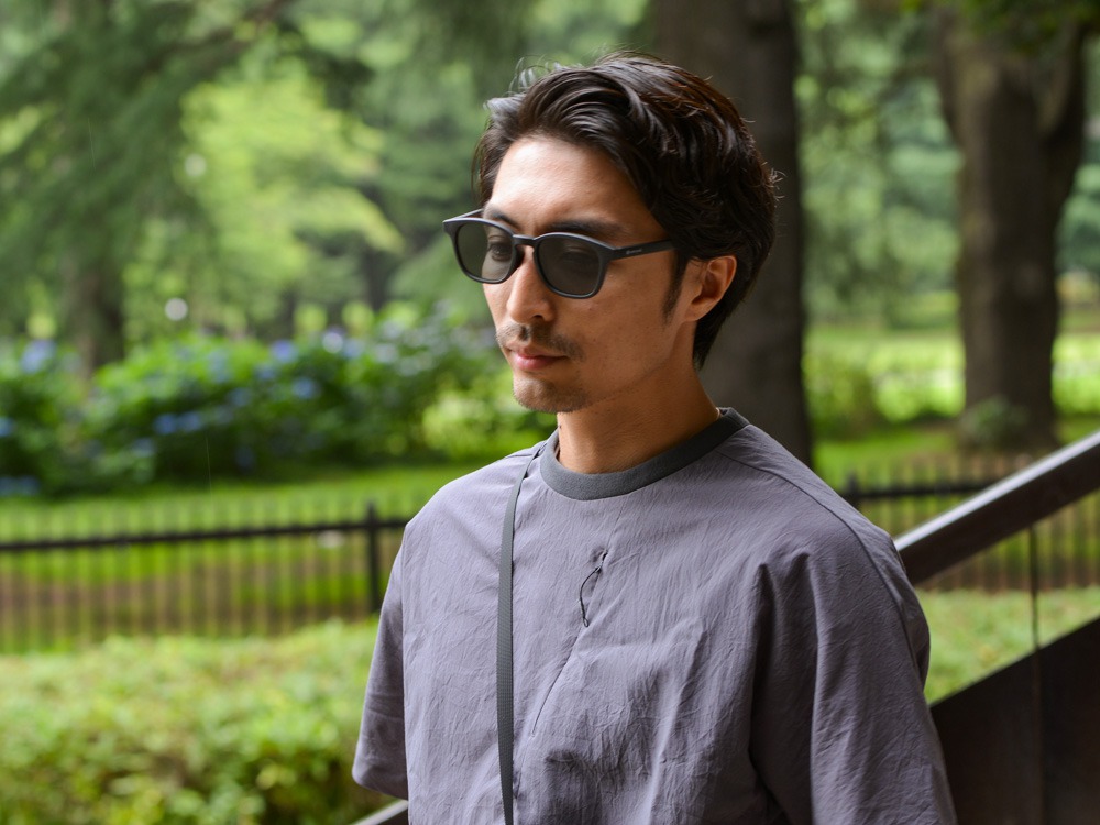 JINS × Snow Peak Rubber Sunglasses Matte Black (Wellington)(URF