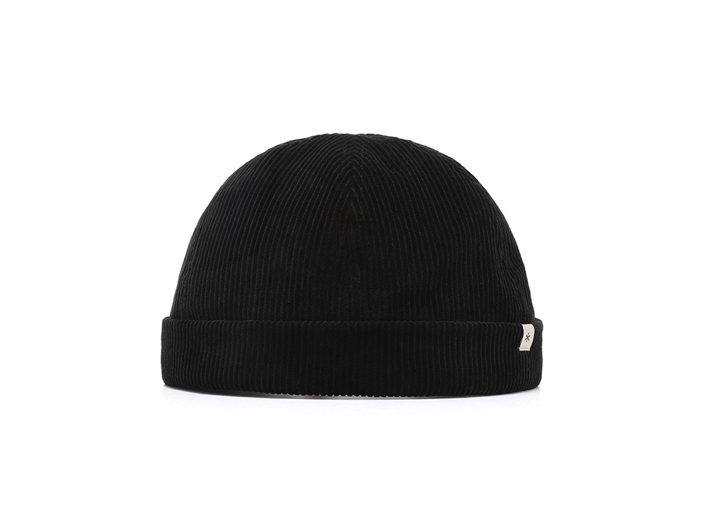 Corduroy Watch Cap One BLACK