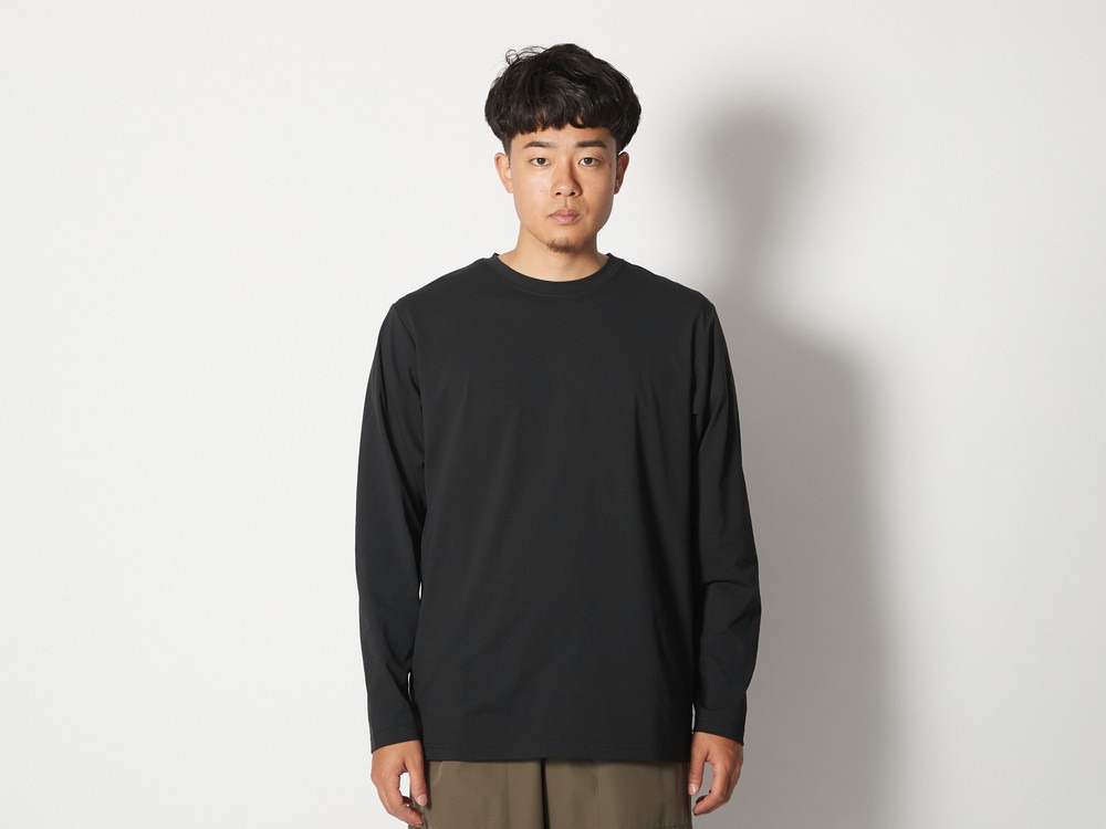 Toned Trout Photo Long Sleeve T M Black