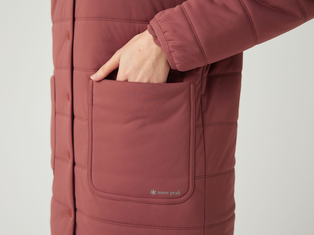 Flexible Insulated Long Cardigan 1 NAVY
