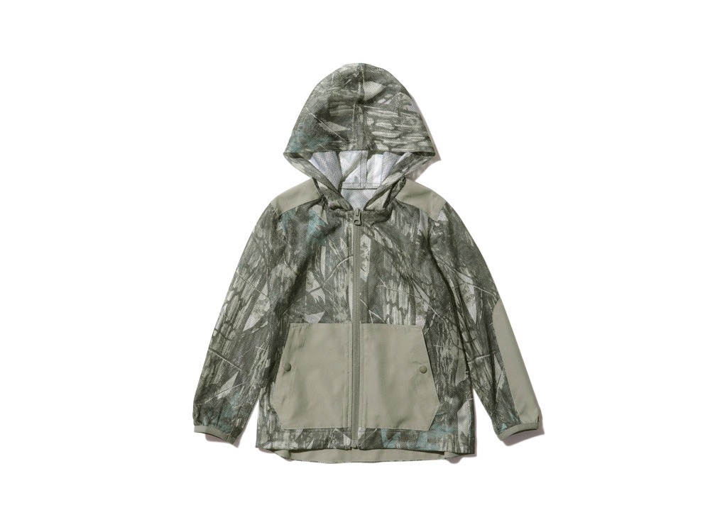 Kids Printed Insect Shield Mesh Parka 1 Grey