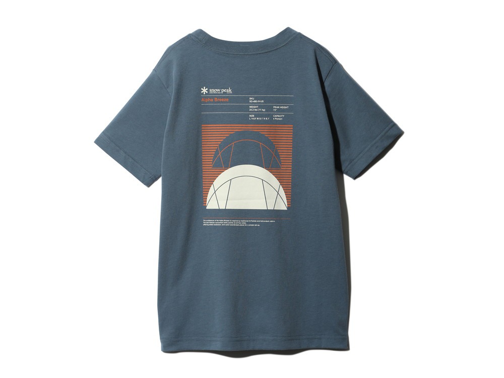 Kids SNOWPEAKER T-Shirt CAMPER 1 Orange(TS-24SK00200OR) | Tシャツ 