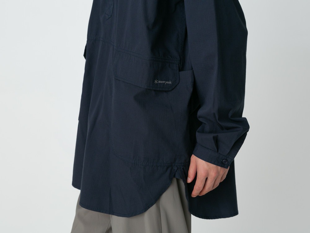 TAKIBI Light Ripstop Pullover S BLACK
