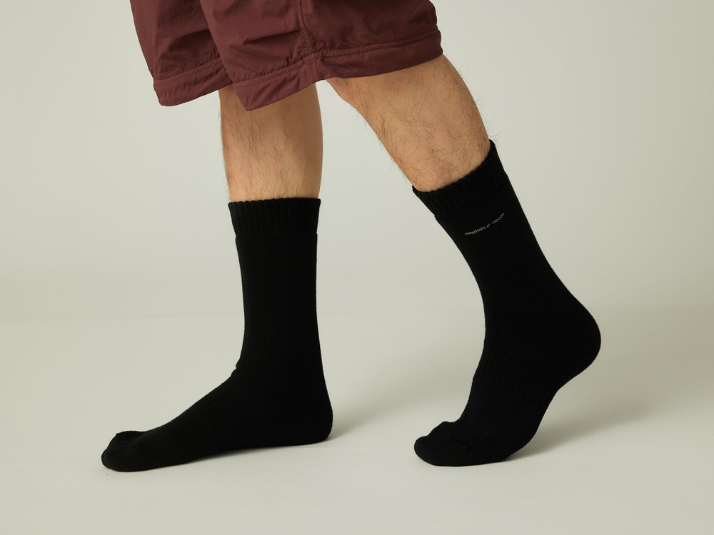 MofM Wool Guide Socks Middle M BLACK