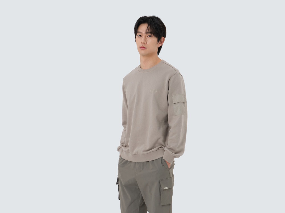 Land Pocket Sweatshirt M FOG GREY