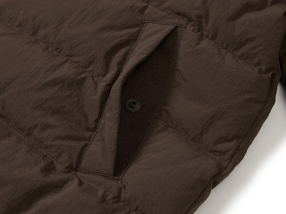 Land Women's Lightweight Down Jacket S CHOCO BROWN