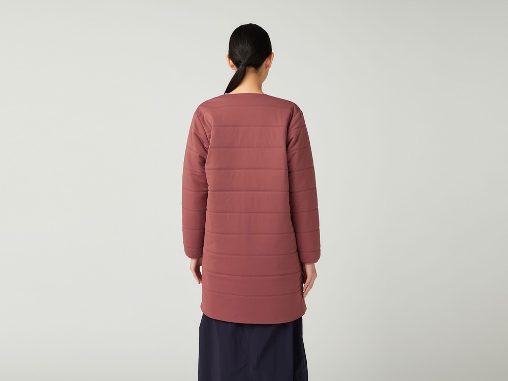 Flexible Insulated Long Cardigan 1 NAVY