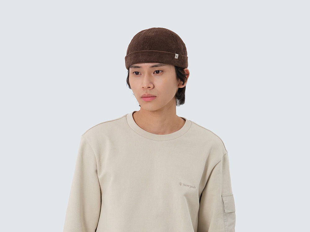 Corduroy Watch Cap One CHOCO BROWN