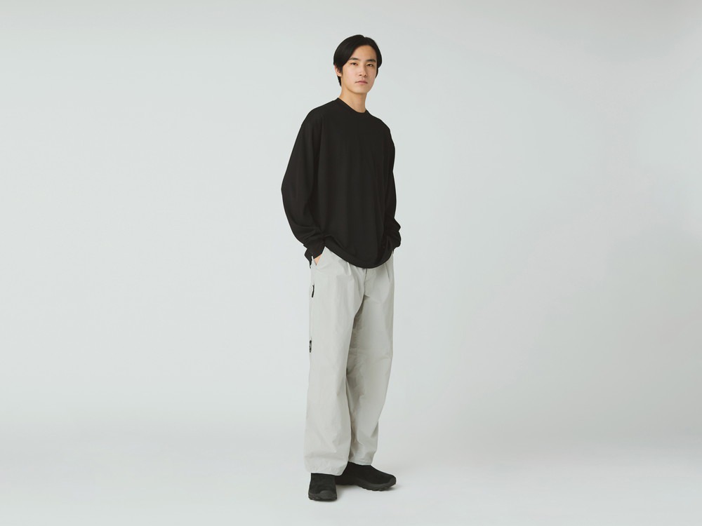 【先行予約商品】Hybrid Wool Mesh L/S T-Shirt S BLACK