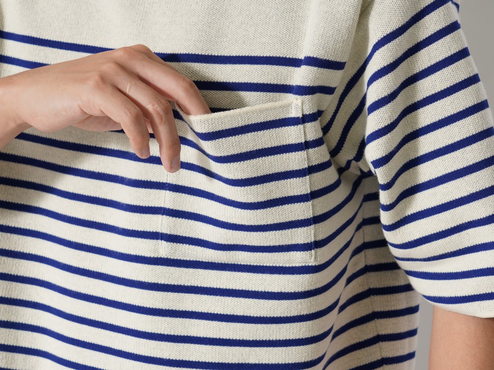 Co/Ny/Pe S/S Crew Neck Pullover XL BGMD