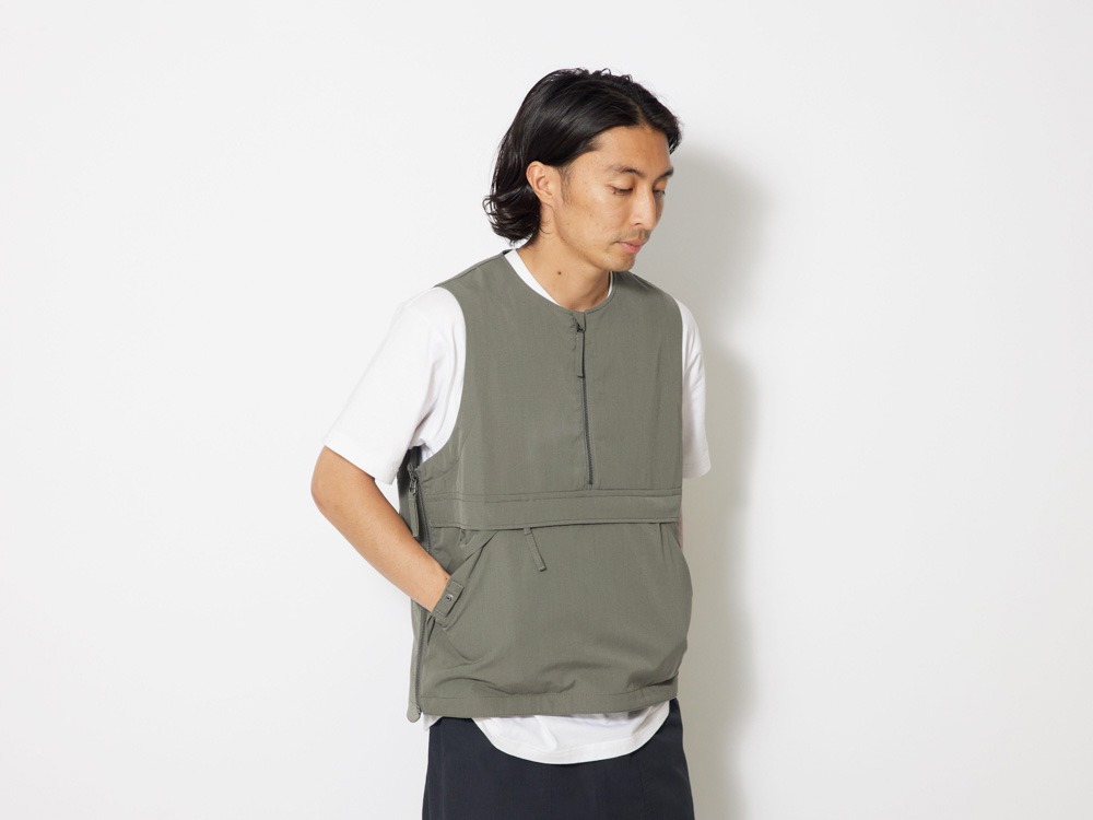 TAKIBI Weather Cloth Vest L Black