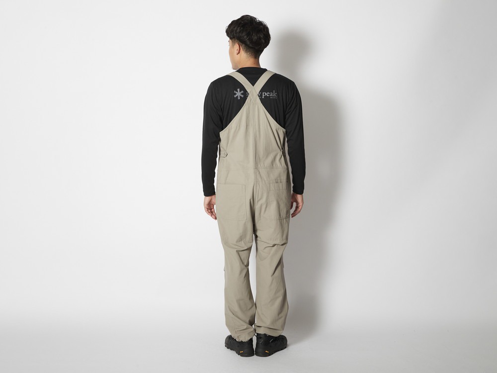 TAKIBI Light Ripstop Overalls M Black