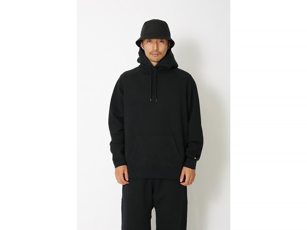 Recycled Cotton Pullover Hoodie M Black Recycled Cotton Pullover Hoodie M Black