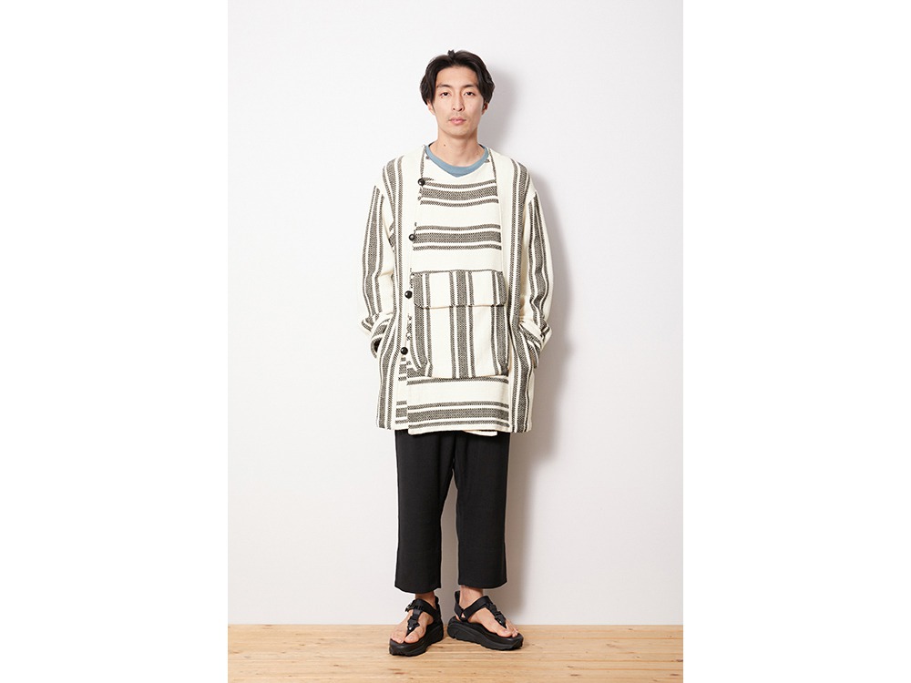 Mexican Coat XL EcruBlack(JK-20SU10805EB) | コートの通販 