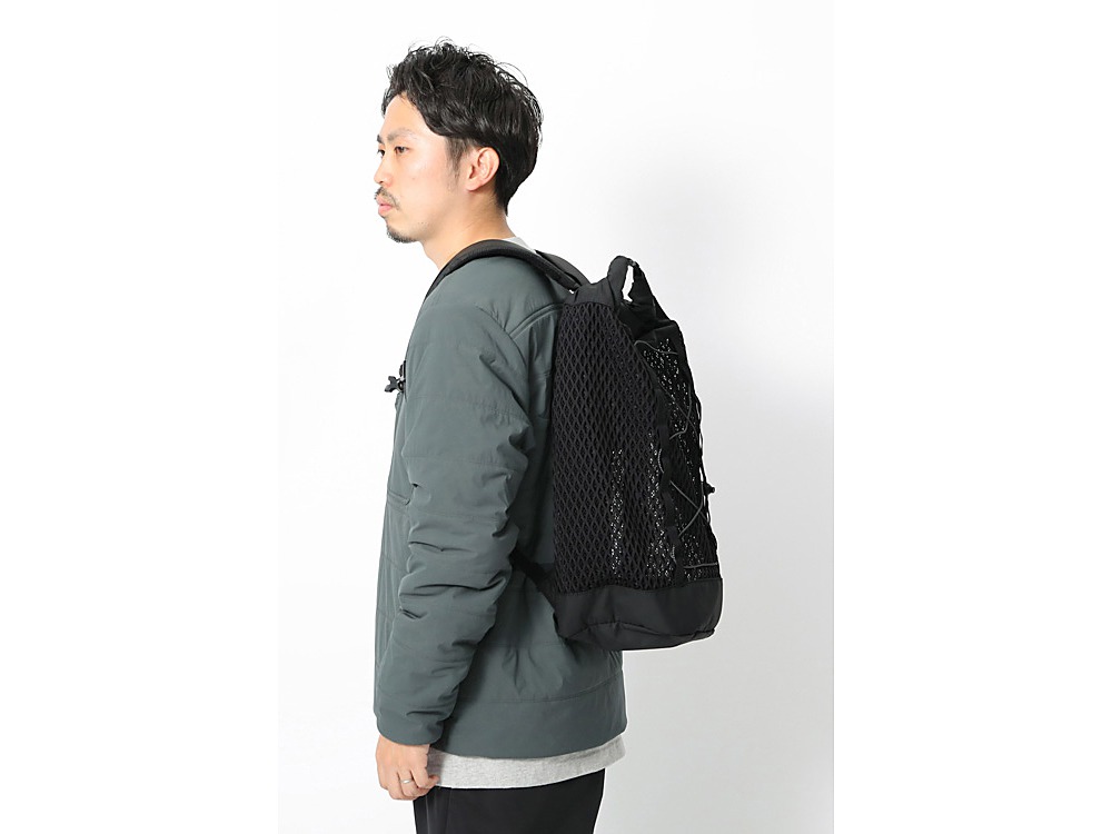 Double Face Mesh Back Pack One Black