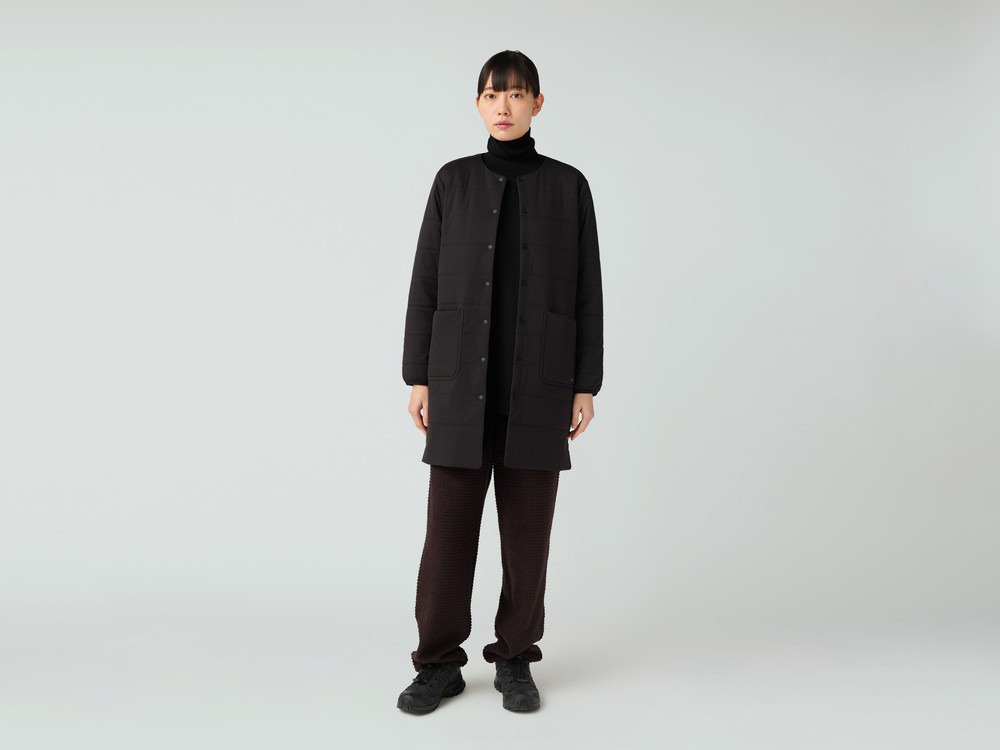 Flexible Insulated Long Cardigan 1 NAVY