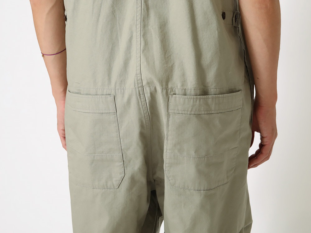 TAKIBI Light Ripstop Overalls M Beige