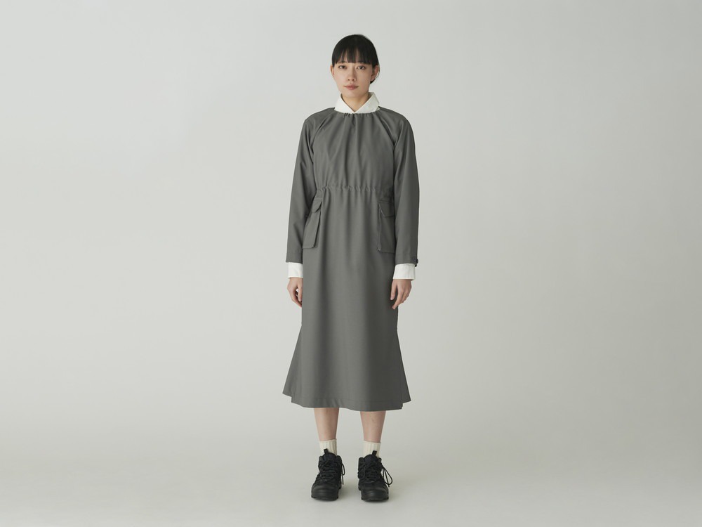 Hybrid Wool Dress 1 Olive
