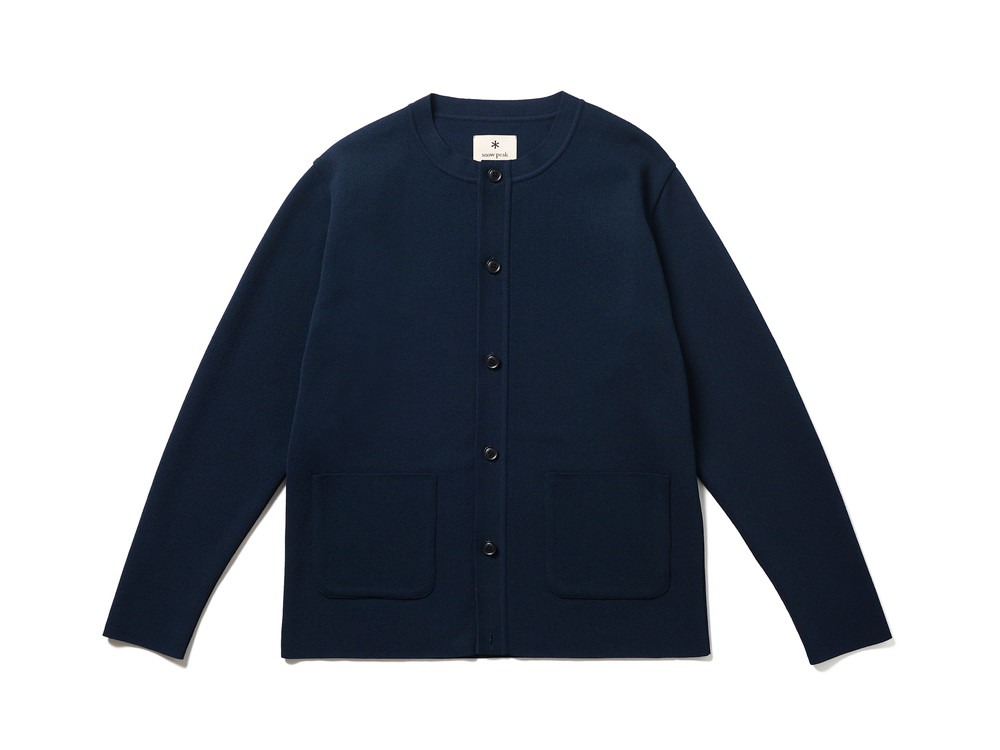 Co/Pe Knit Cardigan S NAVY