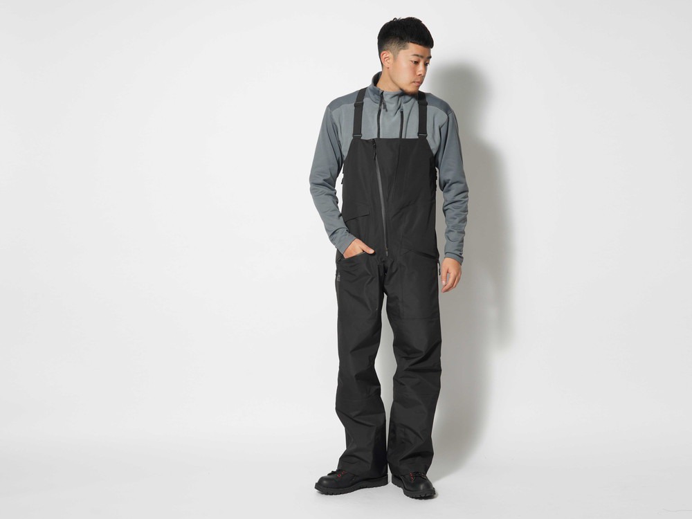 3L Graphen Bib Pants S Grey