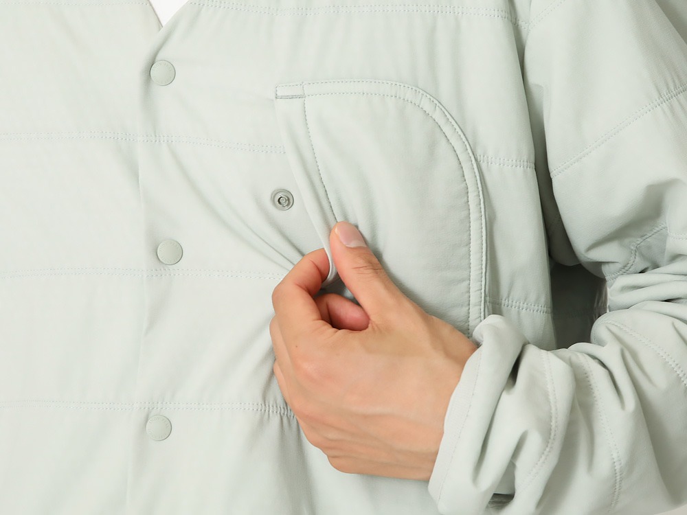 Flexible Insulated Cardigan M LGY(SW-22SU00103LGY) | フレキシブル 