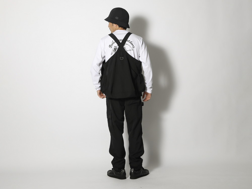 TAKIBI Weather Cloth Vest S Black(JK-24SU10202BK) | TAKIBI