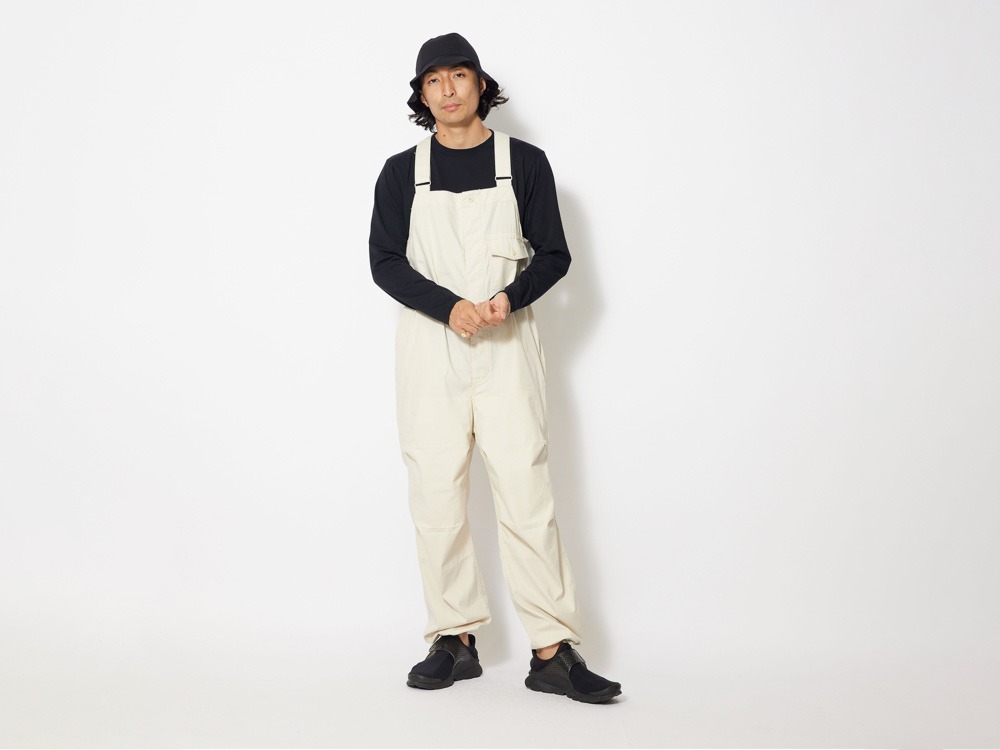 TAKIBI Light Ripstop Overalls L Navy