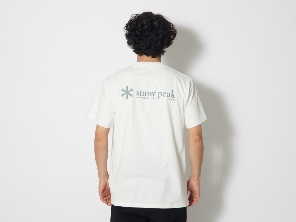 Snow Peak Logo T shirt 1 Charcoal