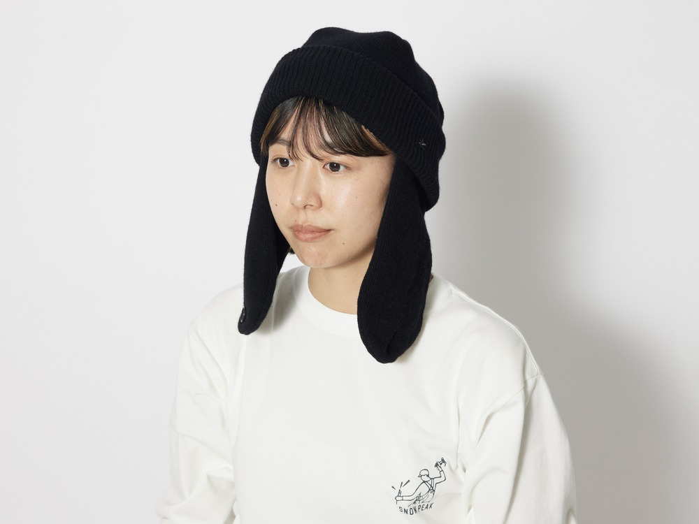 Knit Flight Cap One Black(AC-23AU204BK) | 帽子の通販（アウトドア