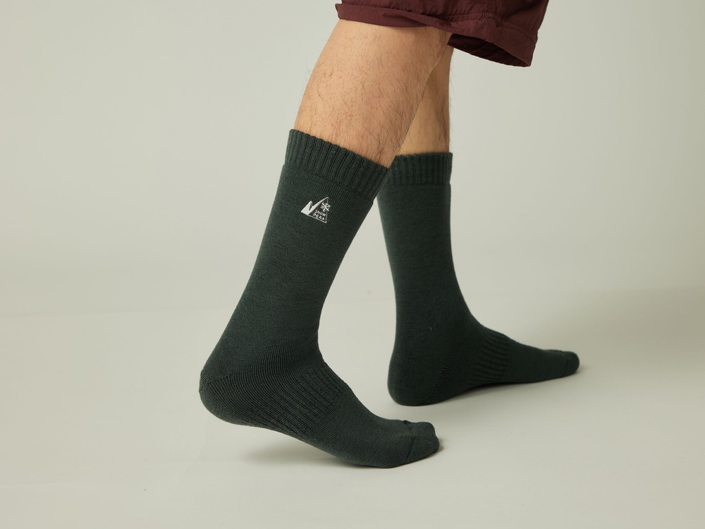 MofM Wool Guide Socks Middle M GREEN