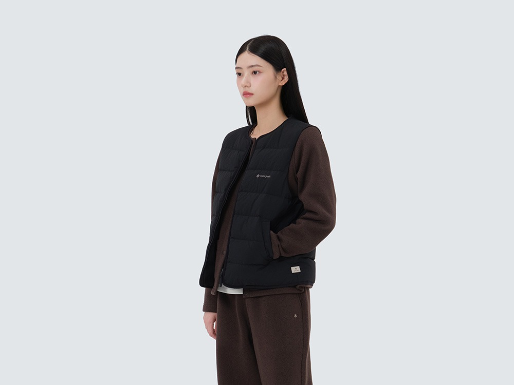 Land Women's Lightweight Down Vest M BLACK