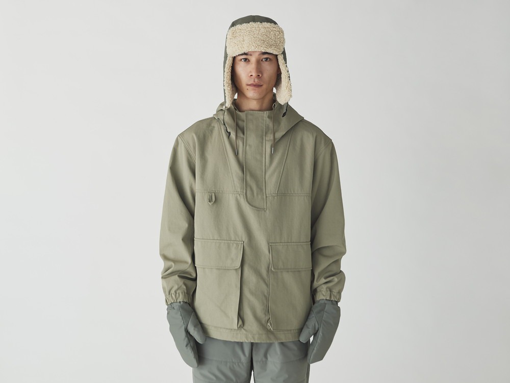 TAKIBI Ripstop Anorak M Greykhaki