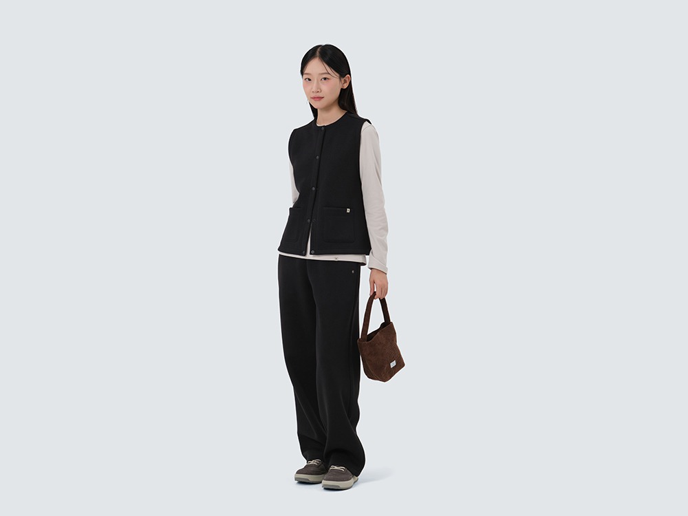Corduroy Micro Tote Bag One BROWN