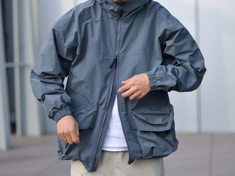 Nylon Tussah Jacket M BLACK