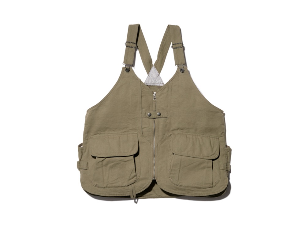 日本製snow peak TAKIBI DUCK VEST OLIVE L - ベスト