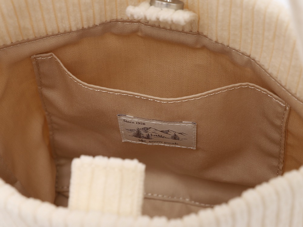 Corduroy Micro Tote Bag One CREAM BEIGE