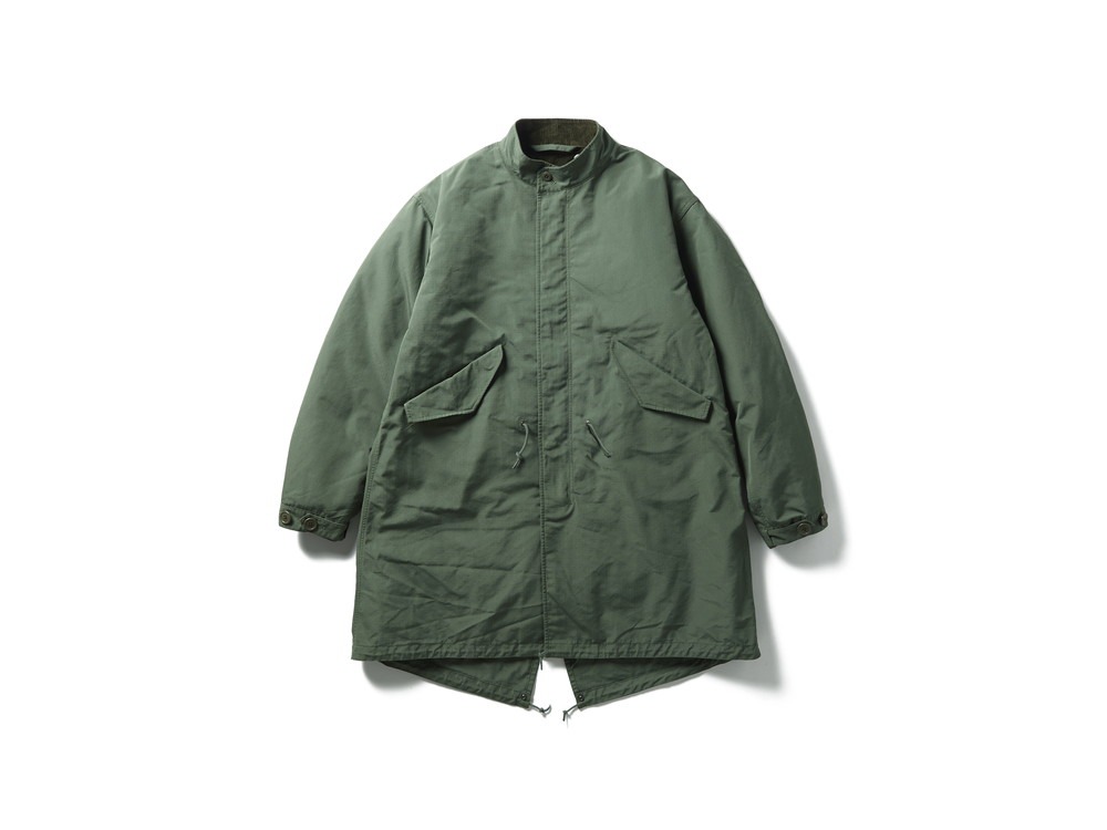 【先行予約商品】TAKIBI Ripstop Adjustable Fishtail Coat S OLIVE