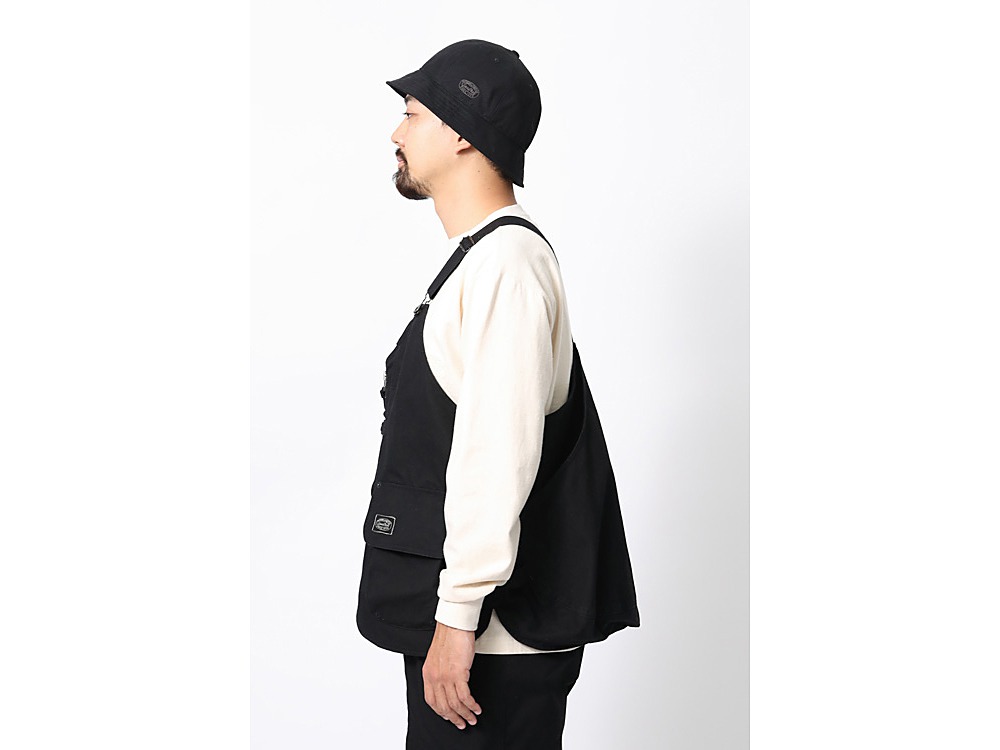 TAKIBI Canvas Vest M Black