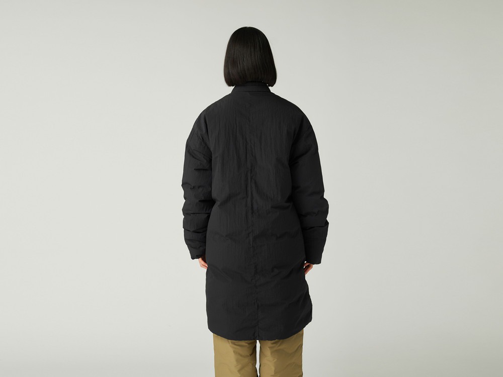 Garment Dyed Down Coat M BLACK