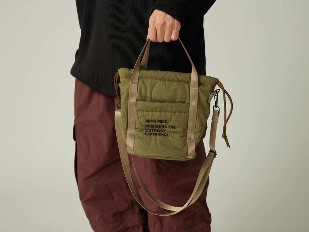 Quilted Ripstop Pouch One OLIVE