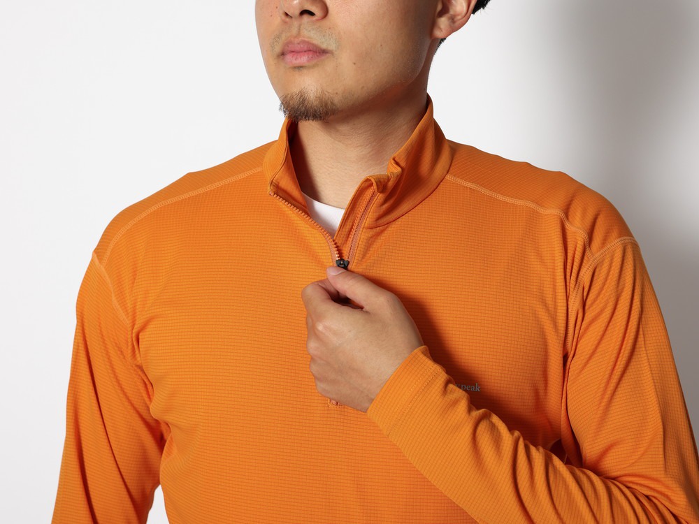 Pe Power Dry Half Zip Pullover S Orange