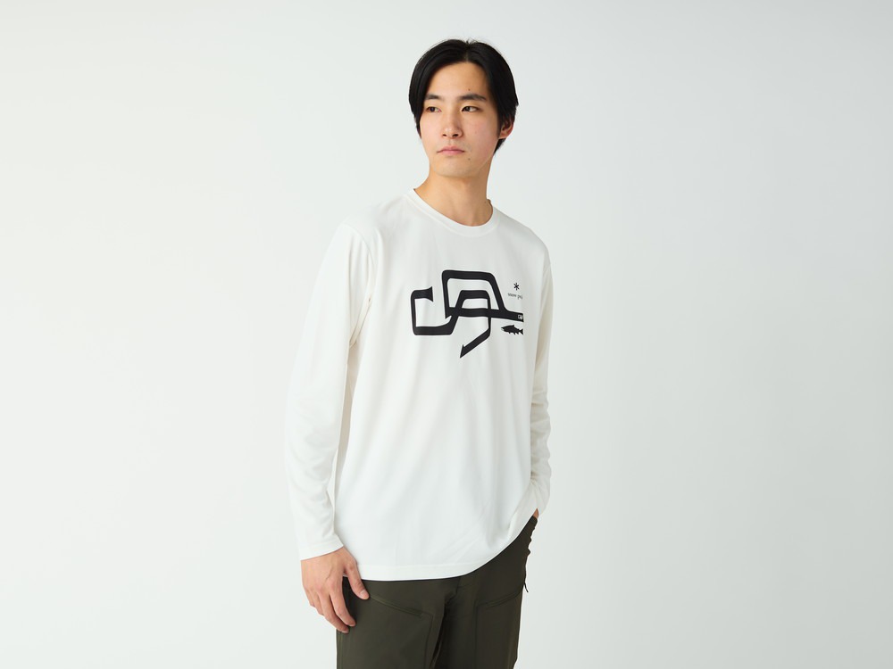 SP Logo Graphic Long Sleeve T-Shirt S WHITE