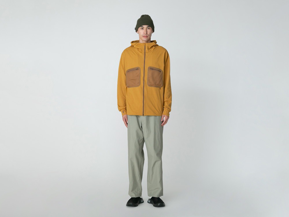 Water Active Zip Up Hoodie M LIGHT GREY