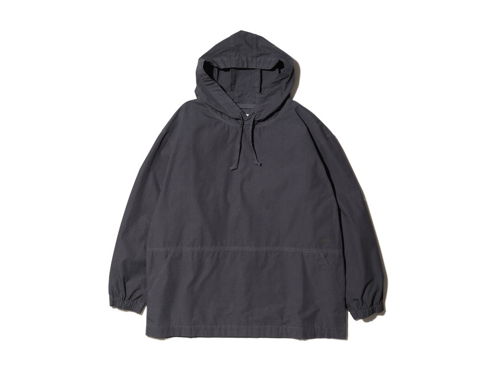 Natural-Dyed Recycled Cotton Parka 1 Charcoal