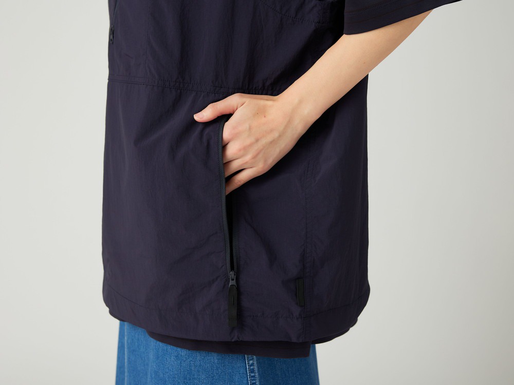 【先行予約商品】Nylon Tussah Utility Storage Vest M LIGHT GREY
