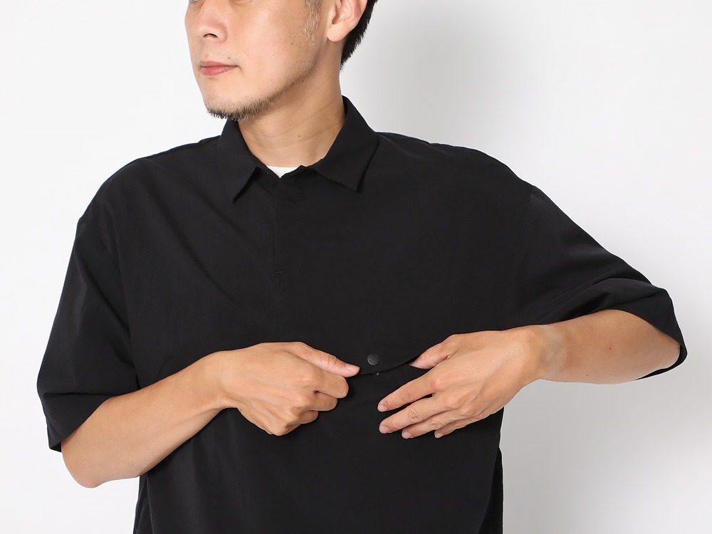 Quick Dry Polo Shirt L Black