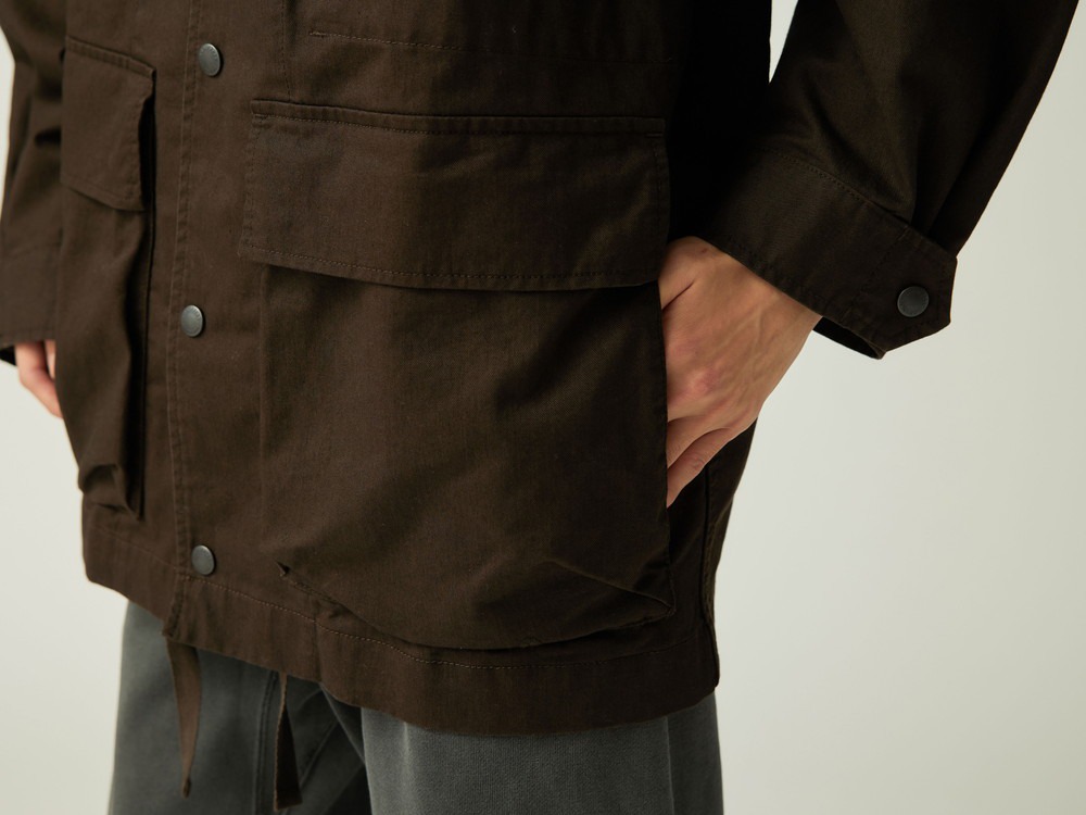 【先行予約商品】TAKIBI Chino Cargo Jacket S DARK BROWN