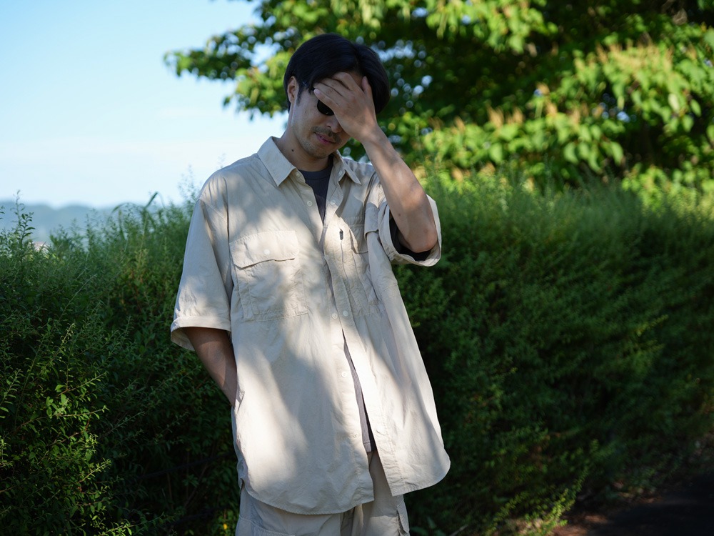 【先行予約商品】Garment Dyed Convertible Shirt M IVORY
