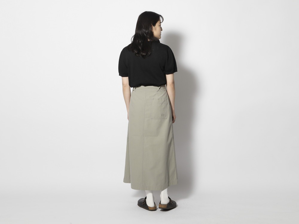 TAKIBI Light Ripstop Skirt 1 Lightgrey